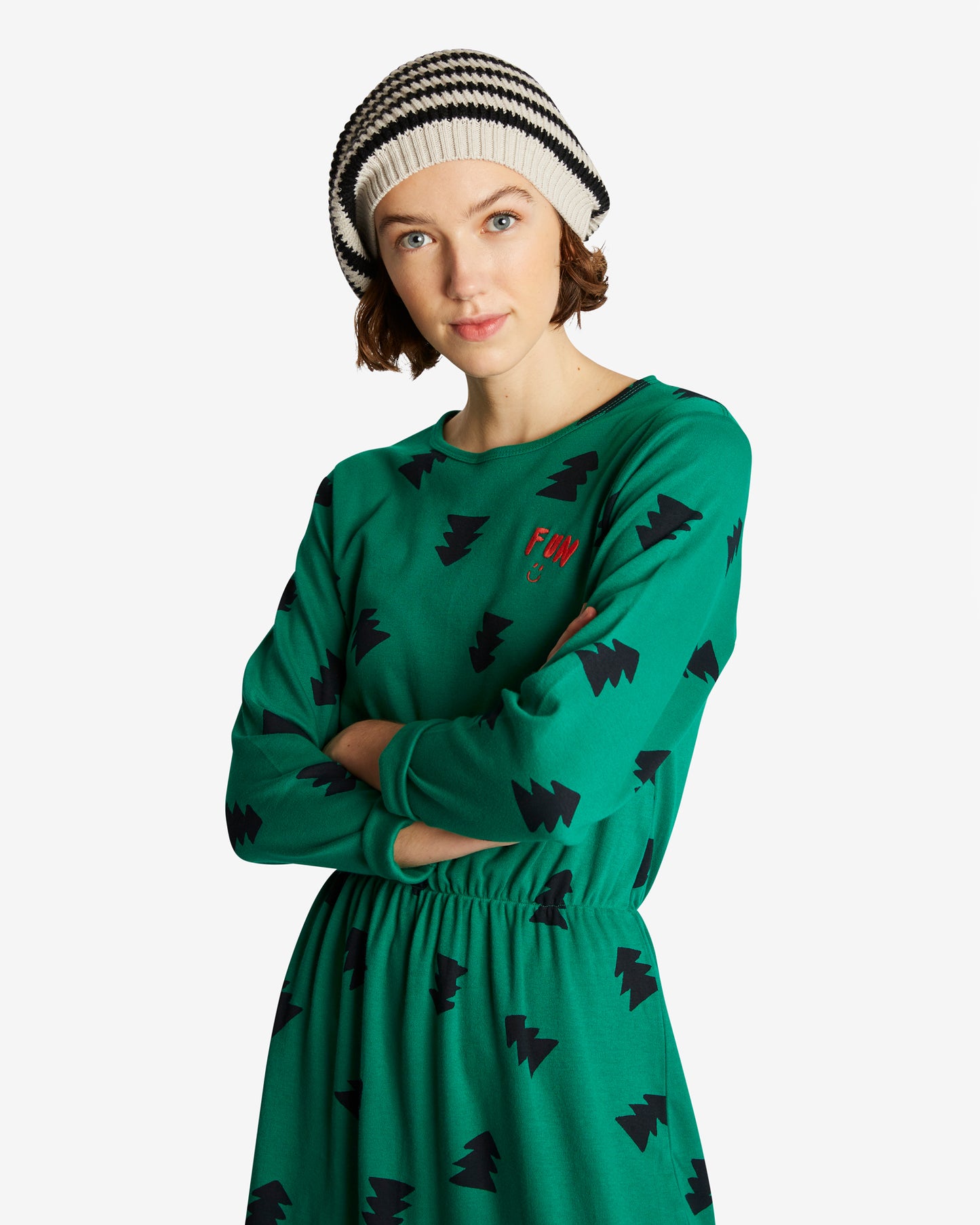 WOMAN DRESS CHRISTMAS TREES